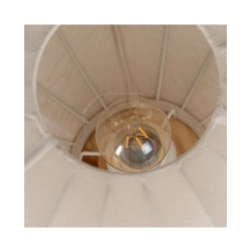 Lampada da tavolo Beige Naturale Cotone Legno Metallo 60 W 220-240 V 40 x 40 x 28,5 cm