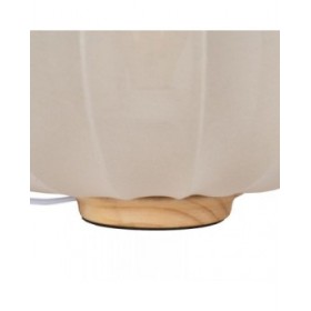 Lampada da tavolo Beige Naturale Cotone Legno Metallo 60 W 220-240 V 40 x 40 x 28,5 cm