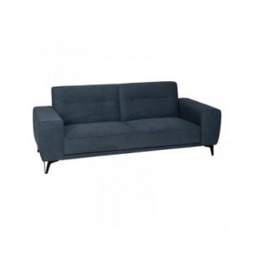 Divano a 3 Piazze Azzurro Legno 220 x 87 x 85 cm
