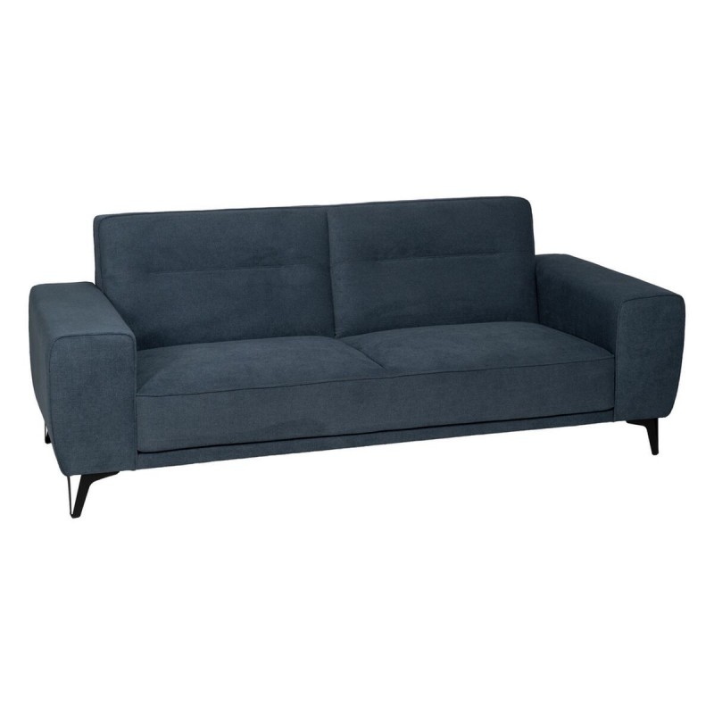 Divano a 3 Piazze Azzurro Legno 220 x 87 x 85 cm