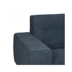 Divano a 3 Piazze Azzurro Legno 220 x 87 x 85 cm