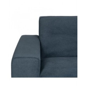 Divano a 3 Piazze Azzurro Legno 220 x 87 x 85 cm