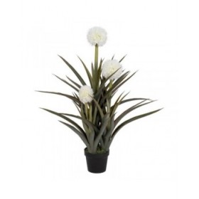 Pianta Decorativa Bambù Polietilene Ferro Cemento 45 x 45 x 100 cm