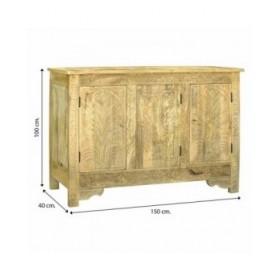 Credenza Alexandra House Living Legno di mango 40 x 100 x 150 cm