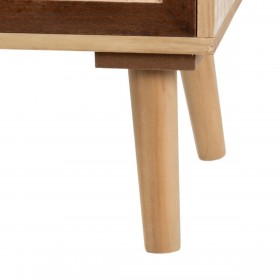 Ingresso con Cassetti SASHA 80 x 33 x 94 cm Naturale Legno Crema Rattan