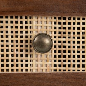 Ingresso con Cassetti SASHA 80 x 33 x 94 cm Naturale Legno Crema Rattan