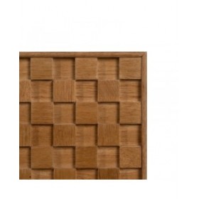 Cassettiera MARIGNI Nero Naturale Ferro Legno MDF 118 x 42 x 77 cm
