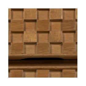 Comodino MARIGNI Nero Naturale Ferro Legno di frassino Legno MDF 51,5 x 42 x 56,5 cm