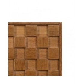 Comodino MARIGNI Nero Naturale Ferro Legno di frassino Legno MDF 51,5 x 42 x 56,5 cm