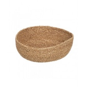 Cesta Decorativa Fibra naturale 34 x 34 x 11 cm (3 Unità)