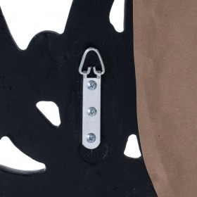Specchio da parete 122,7 x 4,8 x 122,7 cm Cristallo Bianco Poliuretano