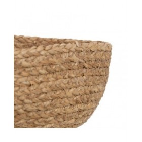 Cesta Decorativa Fibra naturale 34 x 34 x 11 cm (3 Unità)