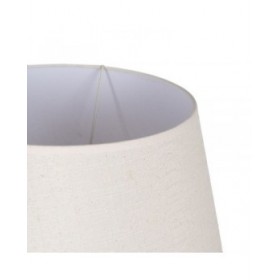 Lampada da tavolo Crema Naturale Lino Ferro Fibra naturale 60 W 220-240 V 40 x 40 x 69,5 cm