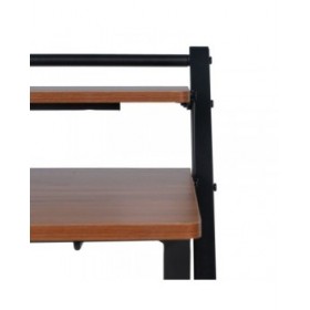 Scrivania Marrone Nero Ferro Legno MDF 87 x 56 x 87 cm