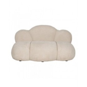 Divano Beige Poliestere Legno di pino 149 x 76 x 77 cm