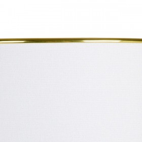 Lampada da tavolo Bianco Dorato Lino Ceramica 60 W 220 V 240 V 220-240 V 34 x 34 x 51 cm