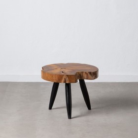 Tavolo aggiuntivo Naturale Nero teak 50 x 50 x 40 cm