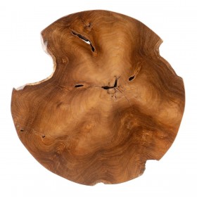Tavolo aggiuntivo Naturale Nero teak 50 x 50 x 40 cm