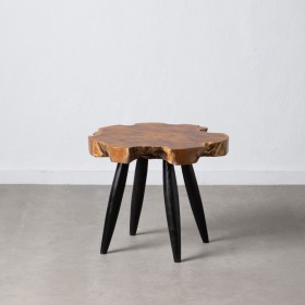 Tavolo aggiuntivo Naturale Nero teak 60 x 60 x 50 cm