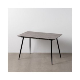 Tavolo Allungabile Nero Grigio Ferro 120 x 80 x 75 cm