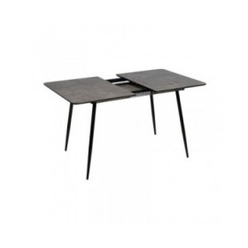 Tavolo Allungabile Nero Grigio Ferro 120 x 80 x 75 cm