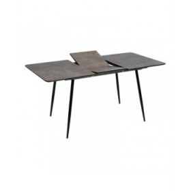 Tavolo Allungabile Nero Grigio Ferro 120 x 80 x 75 cm