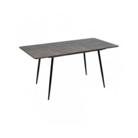 Tavolo Allungabile Nero Grigio Ferro 120 x 80 x 75 cm