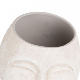 Vaso Ceramica Crema 19 x 19 x 20 cm
