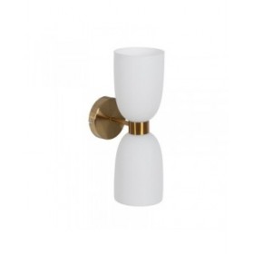 Lampada da Parete Bianco Dorato 60 W 18 x 12 x 36 cm