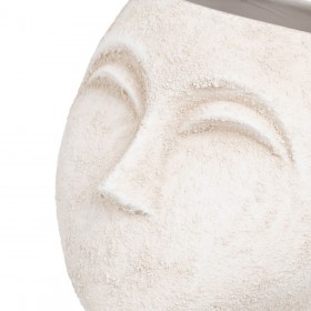Vaso Ceramica Crema 19 x 19 x 20 cm