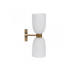Lampada da Parete Bianco Dorato 60 W 18 x 12 x 36 cm