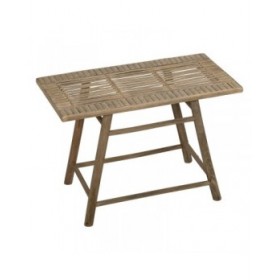 Tavolo aggiuntivo Naturale Bambù 60 x 32 x 41 cm 42 x 21,5 x 32 cm 2 Pezzi (2 Unità)