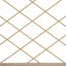 Mensole Naturale Dorato Metallo Legno 43 x 13 x 43 cm