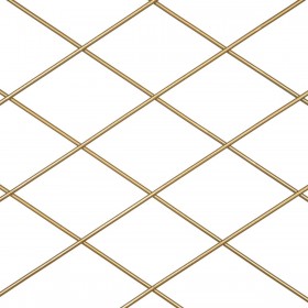 Mensole 51 x 14 x 51 cm Naturale Dorato Metallo Legno
