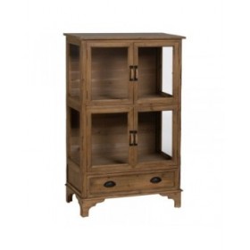 Stand Espositore Naturale Cristallo Legno di abete 72 x 39 x 116 cm