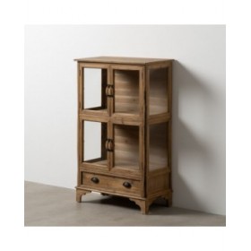 Stand Espositore Naturale Cristallo Legno di abete 72 x 39 x 116 cm
