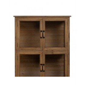 Stand Espositore Naturale Cristallo Legno di abete 72 x 39 x 116 cm