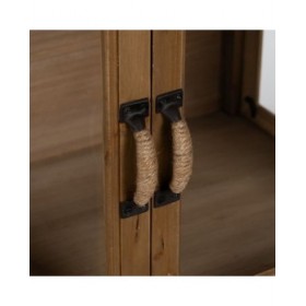Stand Espositore Naturale Cristallo Legno di abete 72 x 39 x 116 cm