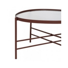 Tavolino da Caffè Teja Cristallo Ferro 78 x 68 x 37 cm