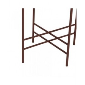 Tavolo aggiuntivo Teja Cristallo Ferro 55 x 47 x 54 cm
