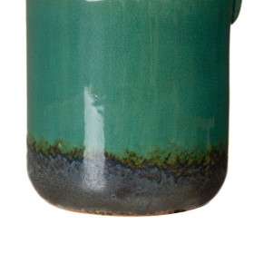 Vaso 14,5 x 14,5 x 23 cm Ceramica Blu scuro