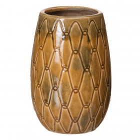 Vaso 15 x 15 x 22,5 cm Ceramica Senape