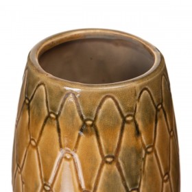 Vaso 15 x 15 x 22,5 cm Ceramica Senape