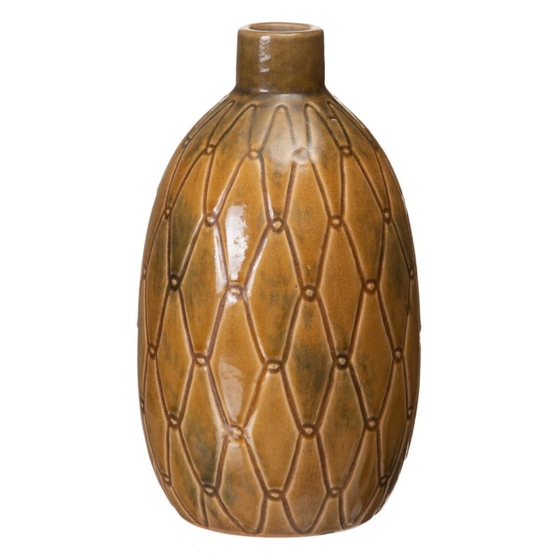 Vaso Ceramica 17 x 17 x 30 cm Senape