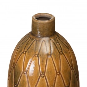 Vaso Ceramica 17 x 17 x 30 cm Senape