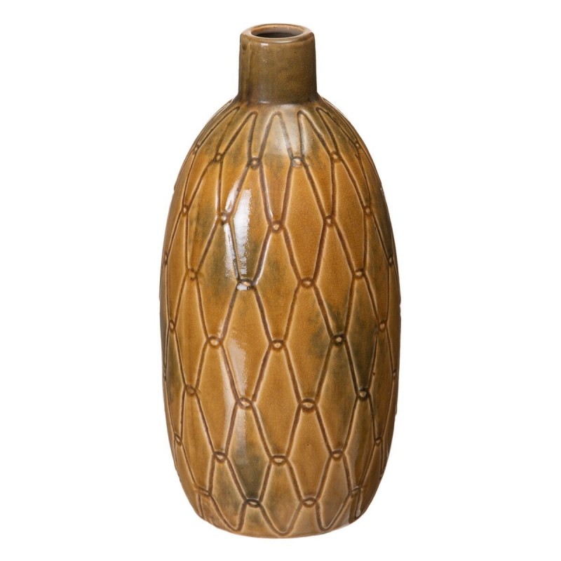 Vaso Ceramica 17 x 17 x 35 cm Senape