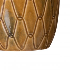 Vaso Ceramica 17 x 17 x 35 cm Senape