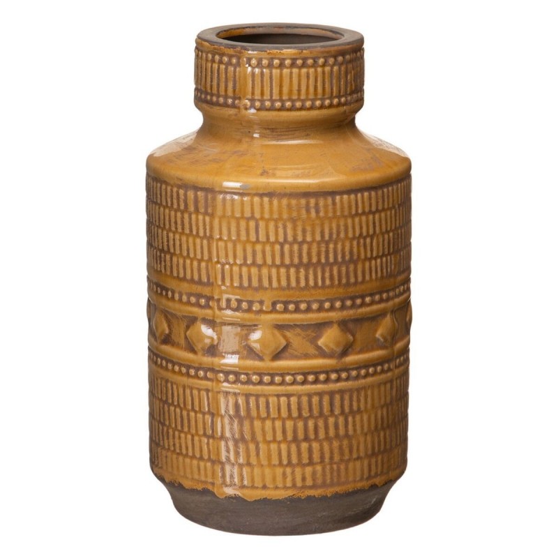 Vaso 18 x 18 x 32,5 cm Ceramica Senape