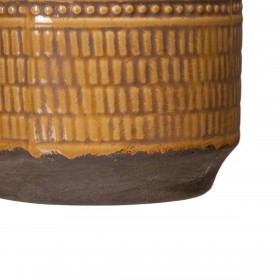 Vaso 18 x 18 x 32,5 cm Ceramica Senape