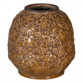 Vaso Ceramica Marrone 20 x 20 x 20 cm